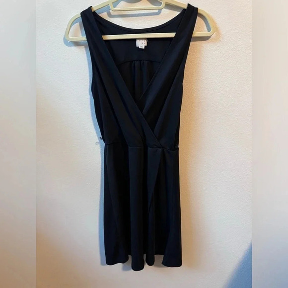 A New Day Faux Wrap Dress - Black, XS - Picture 3 of 5